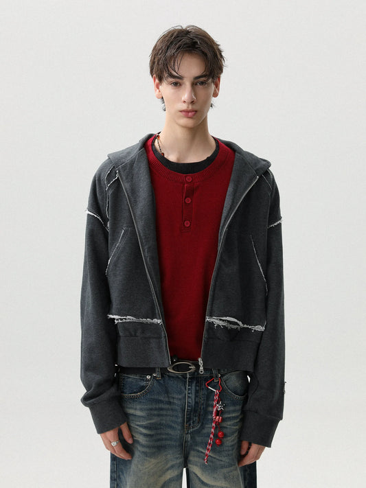 RT No. 50204 RECONSTRUCTED ZIPPER HOODIE