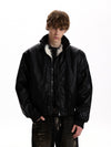 RT No. 58022 WOLF COLLAR LEATHER JACKET