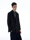 RT No. 20011 BLACK SUIT BLAZER JK