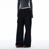 RT No. 25040 RAW DENIM PLEATED WIDE STRAIGHT JEANS