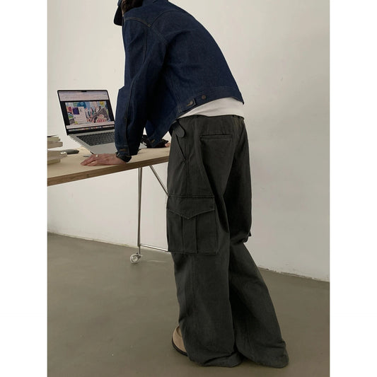 RT No. 29115 SILHOUETTE WIDE STRAIGHT CARGO PANTS