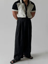 RT No. 31053 PLEATED STRAIGHT SUIT PANTS