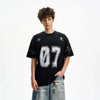 RT No. 19055 WASHED HEAVY NUMBERED 07 TEE