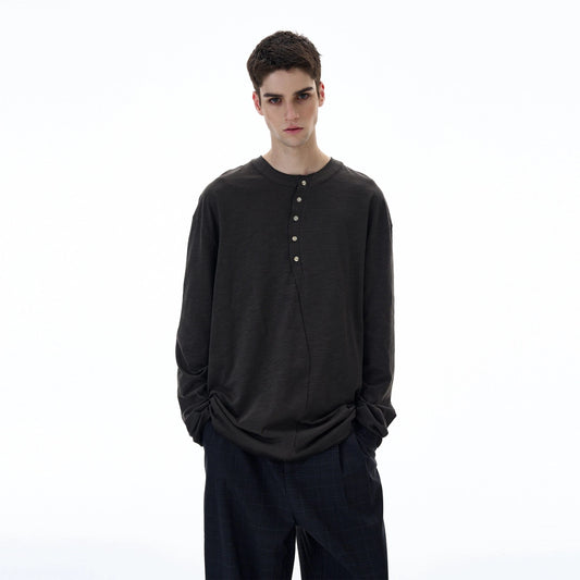 RT No. 20000 IRREGULAR HENRY COLLAR LONG SLEEVE