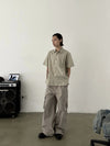 RT No. 19701 PLAID BUTTON-UP SHORT SLEEVE