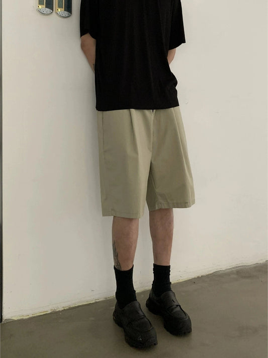 RT No. 19722 PLEATED SILHOUETTE CASUAL SHORTS
