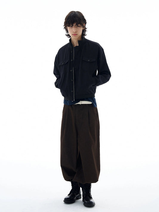 RT No. 25056 STRIPED COLLAR ZIP JK