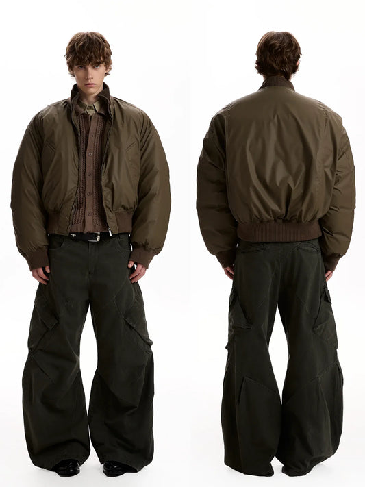 RT No. 45021 SILHOUETTE COLLAR BOMBER JACKET