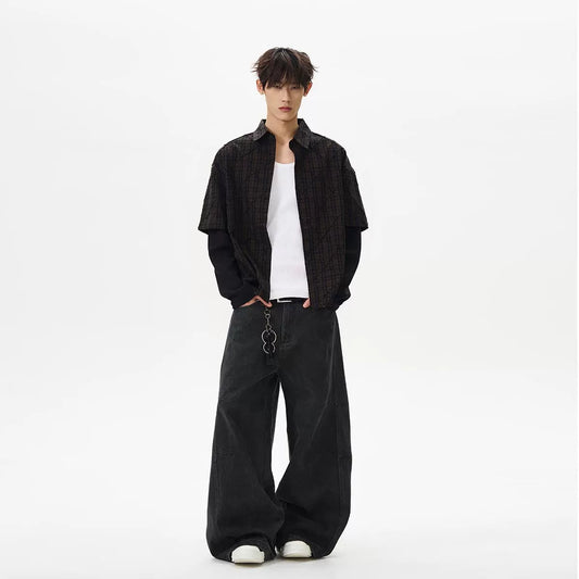 RT No. 40534 PLAID TWO PIECE LONG SLEEVE