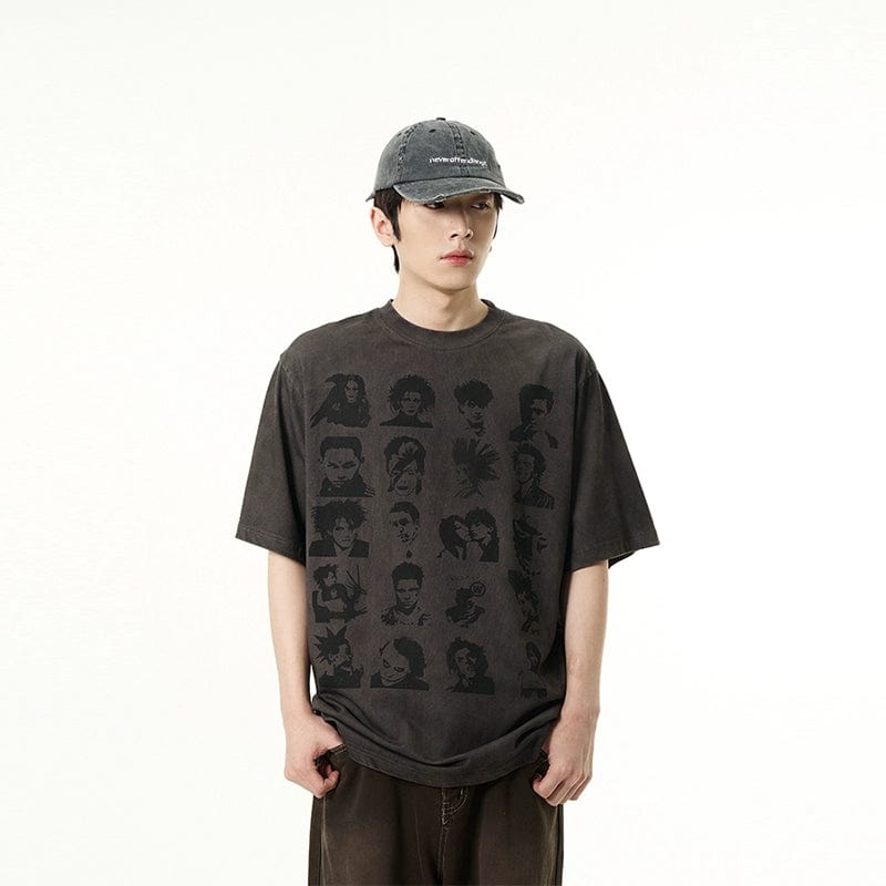 RT No. 11618 FACES GRAPHIC SHORT SLEEVE