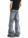 RT No. 19831 WASHED BLUE DENIM STRAIGHT JEANS