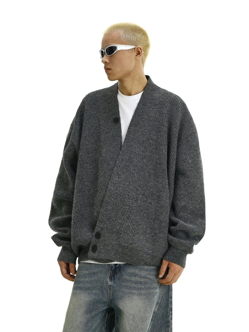 RT No. 11950 KNIT GRAY CARDIGAN SWEATER