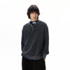 RT No. 31006 WAFFLE KNIT HENRY COLLAR SWEATER