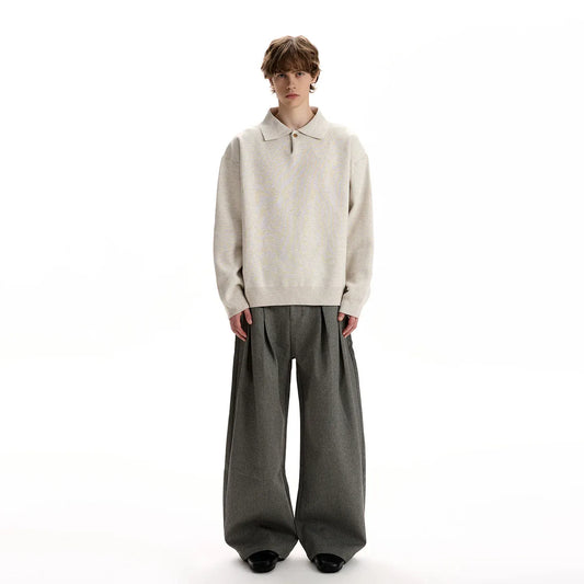 RT No. 40607 KNITWEAR COLLAR SWEATER