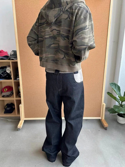 RT No. 18021 REVERSED STITCHED SCIMITAR DENIM JEANS