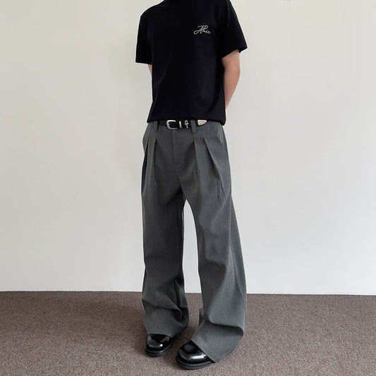 RT No. 40507 PLEATED STRAIGHT SUIT PANTS