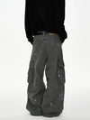 RT No. 50020 SPLASH INK BAGGY STRAIGHT CARGO PANTS