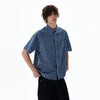 RT No. 12713 BLUE PLAID SHORT SLEEVE SHIRT
