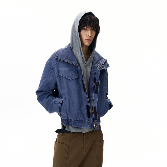 RT No. 31007 STAND COLLAR YORU DENIM JK