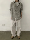 RT No. 28100 PLAID BUTTON-UP SHIRT