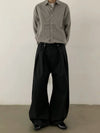 RT No. 29102 PLEATED STRIPED SCIMITAR BAGGY PANTS