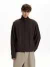 RT No. 55101 KNITWEAR TWIST COLLAR ZIPPER SWEATER