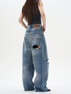 RT No. 12292 RIPPED DISTRESSED DENIM JEANS