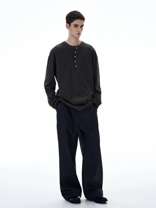 RT No. 20000 IRREGULAR HENRY COLLAR LONG SLEEVE
