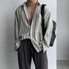 RT No. 13061 STRIPED BUTTON-UP SHIRT