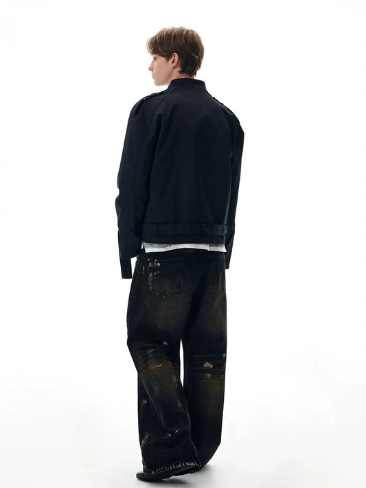 RT No. 40771 KAGE COLLAR ZIPPER JACKET