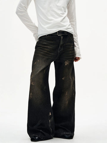 RT No. 32807 CHARCOAL DISTRESSED DENIM JACKET