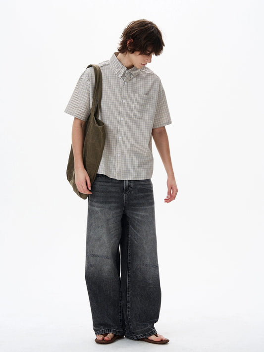 RT No. 18129 PLAID SHORT SLEEVE SHIRT