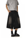 RT No. 18117 DISTRESSED WORKWEAR SHORTS
