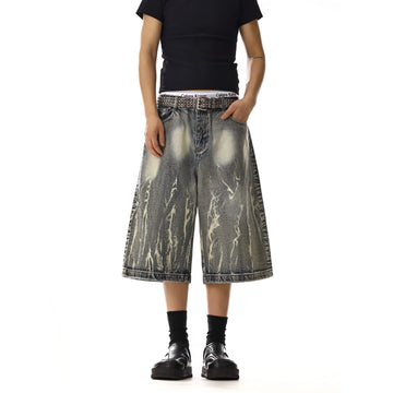 RT No. 18122 LIGHTNING WASHED DENIM SHORTS