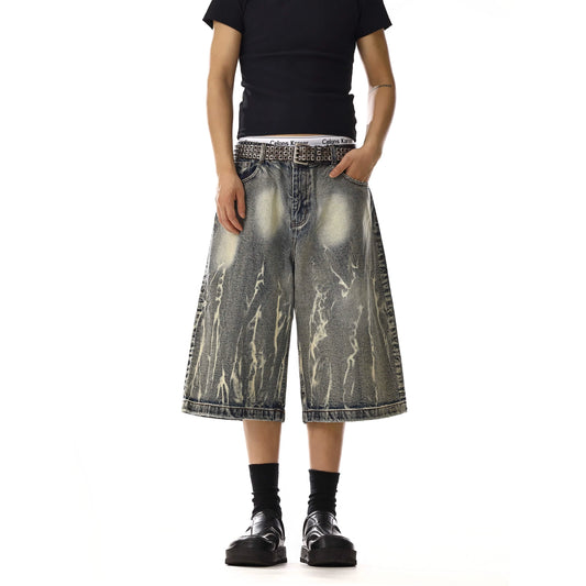 RT No. 18122 LIGHTNING WASHED DENIM SHORTS