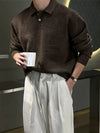 RT No. 18255 KNIT POLO COLLAR SWEATER