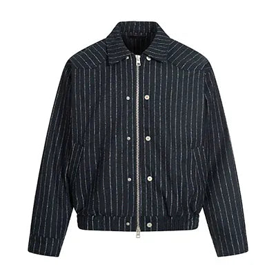 RT No. 50123 NAVY BLUE VERTICAL STRIPED JACKET