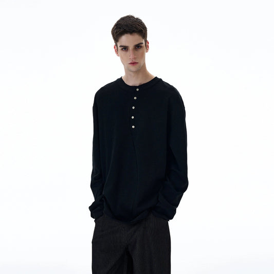 RT No. 20000 IRREGULAR HENRY COLLAR LONG SLEEVE