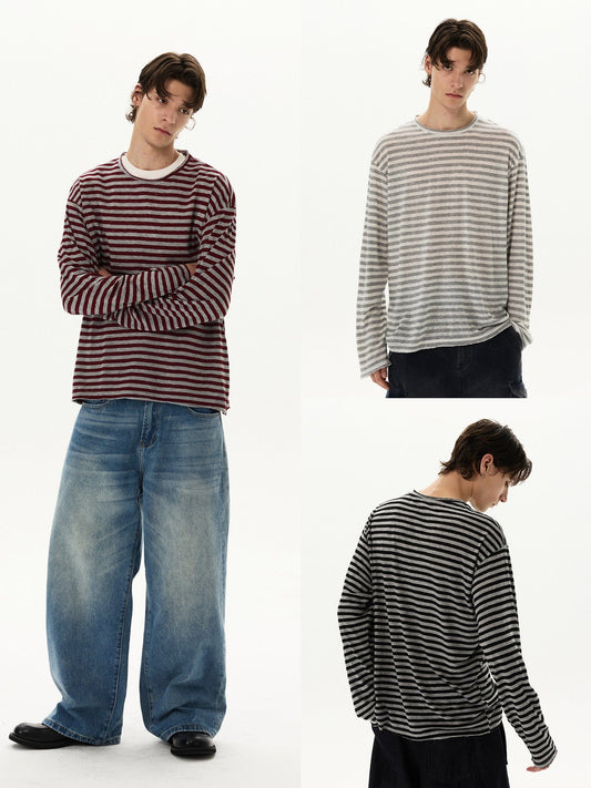 RT No. 59009 JIIN STRIPED LONG SLEEVE