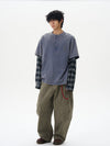 RT No. 12255 RECONSTRUCTED SCIMITAR BAGGY STRAIGHT PANTS