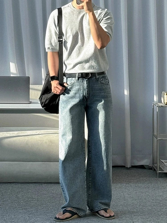 RT No. 18705 KNIT LIGHT GRAY SHORT SLEEVE