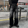 RT No. 13030 BLACK WASHED DENIM JEANS