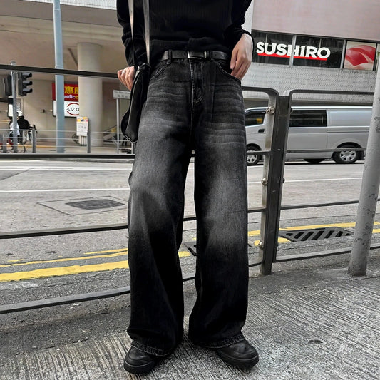 RT No. 13030 BLACK WASHED DENIM JEANS
