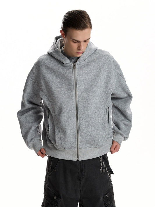 RT No. 59060 RECONSTRUCTED ZIPPER BOXY HOODIE