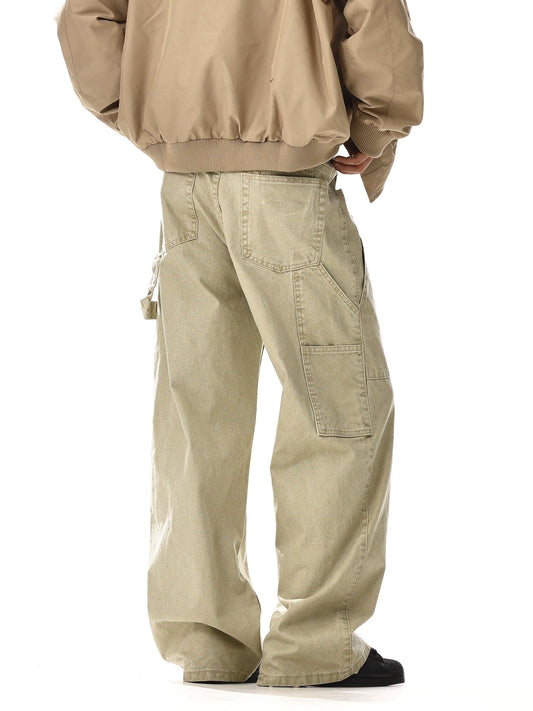 RT No. 12545 KHAKI WORKWEAR STRAIGHT PANTS
