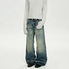RT No. 40755 WHISKER WASH STRAIGHT DENIM JEANS