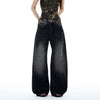 RT No. 19539 WASHED BLACK BAGGY JEANS