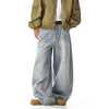 RT No. 32023 WHISKER WASH WIDE STRAIGHT JEANS