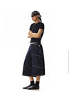 RT No. 18250 BLUE UTILITY WIDE SHORTS