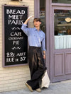 RT No. 32070 PLEATED WIDE STRAIGHT PANTS